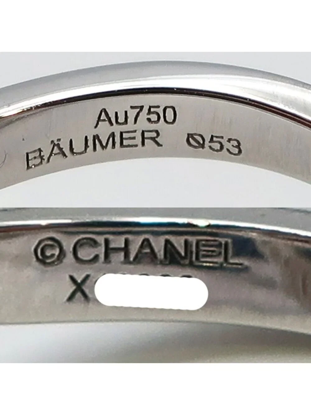 Chanel Ten Ring Camellia Diamond 750 18k White Gold